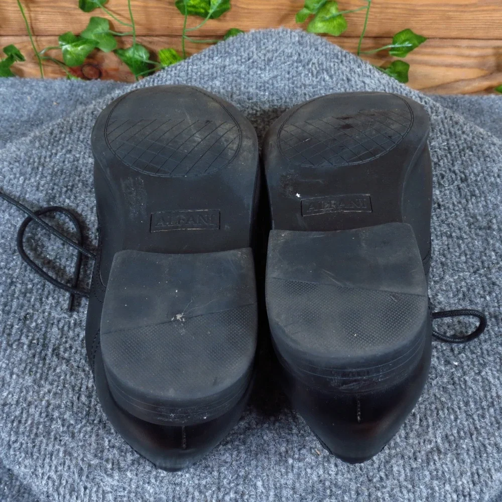 Alfani Quincy Men Cap Toe Oxford Shoe 8.5 M Formal Dress Black Manmade